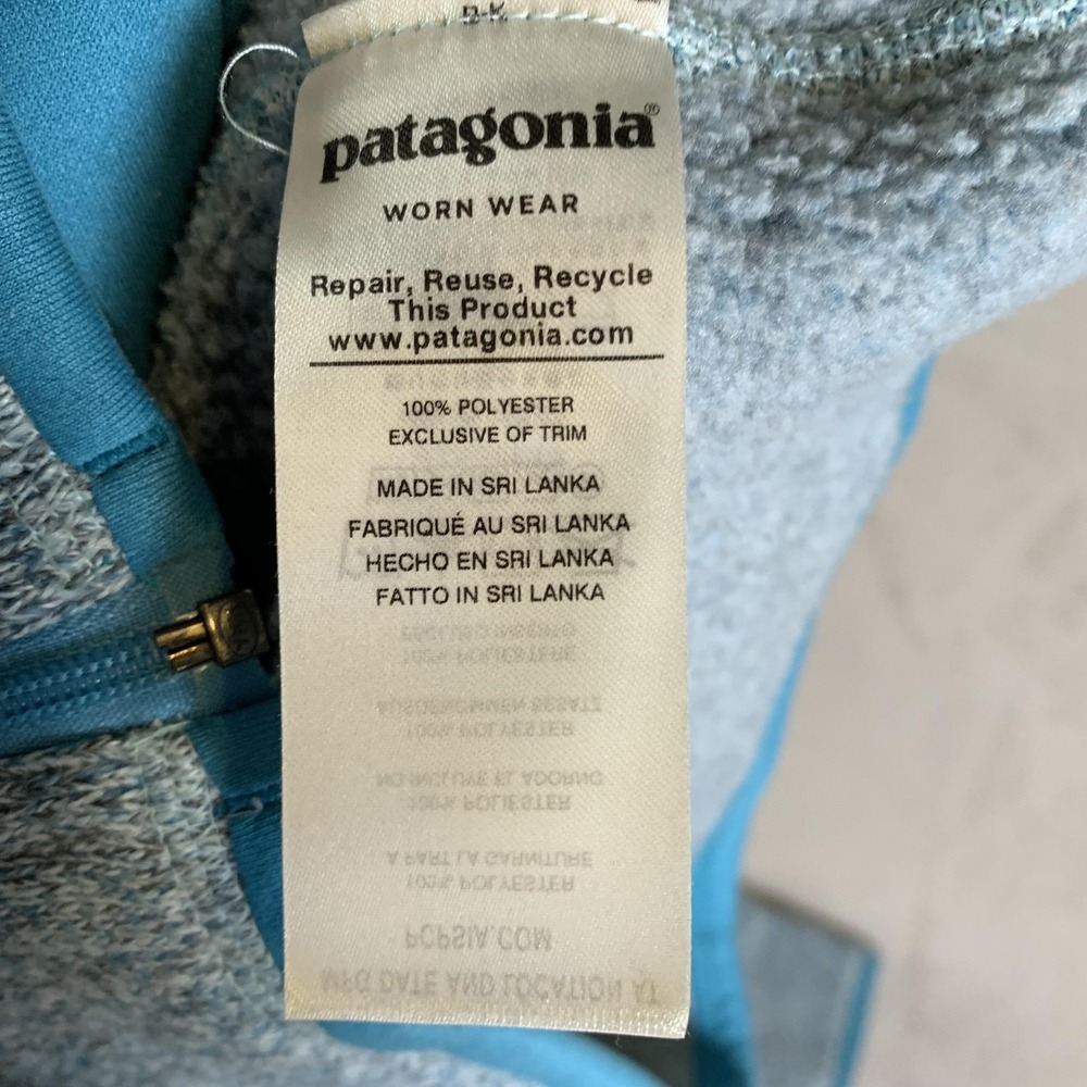 Patagonia Better Sweater Jacket Womens Small Blue Full Zip Fleece Hiking Ladies - Picture 7 of 9